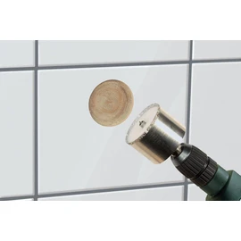 Wolfcraft 5928000 Diamond Ceramic Hole Saw accessory with 10 mm Shank and 45 mm Ø Sponge Included