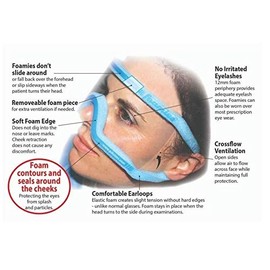 PIKSTERS FOAMIES - Disposable Eye Protection X 1 Single Unit (Small)