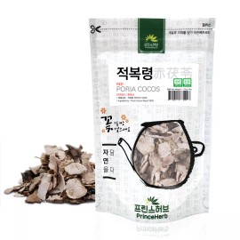 PrinceHerb Medicinal Korean Herb, 100% Natural Red Poria Cocos Dried Bulk Herb  4oz