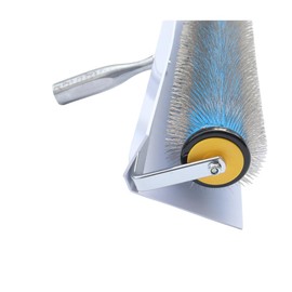 Zycoutool Spiked Screeding Compound Roller 20"x 1" Remove Bubble Smooth Level Surface Flooring Epoxy Self Levelling Stainless Steel Spiked Compound Screed Floor Roller