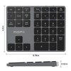 MOFII Bluetooth Number Pad for Laptop - Gray Wireless Numeric