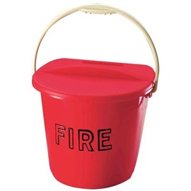 Plastic Fire Bucket & Lid