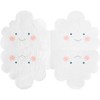 White Cloud Shape Paper Napkins for Baby Shower (6.3 x