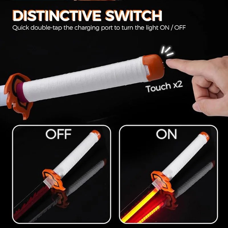 LED Sword Zoro Demon Slayer Katana Yamoto Light up Sword