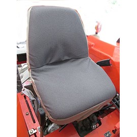 Durafit Seat Covers, KU01 Gray Kubota Seat Covers for Tractor L2800,L3400,L4300,L4400,MX5000,MX5100,K008 Excavator in Gray Velour. 2 Pack