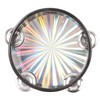 6 Inch Tambourines Double Row Melodious Polished Reflective Drum Hand