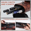 elraxw 2x4 Hard Pool Cue Case with Stand 2B4S Pool