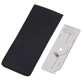 1 herramienta de medición de soldadura, calibre de inspección de soldadura de acero inoxidable de precisión, medidor de profundidad de corte, medidor de corte de soldadura