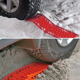 WawaAuto Foldable Emergency Tire Traction Pad, Car Escaper, Ideal to Unstuck Your Car From Snow, Ice, Mud and Sand -2 Pack