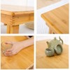 SH-tables Folding Japanese-Style Square Bamboo Table, Computer Desk, Low Multi-Function