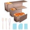 3 Pack pullman loaf pan with lid: pullman loaf pan