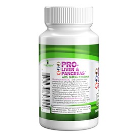 PRO-Liver & Pancreas | Best All-Natural Herbal Supplement for Pancreas & Liver Support, Detox, Clinically Studied Grifola frondosa Mushroom Extract, Vegan, NON-GMO, USA Made, 60 Tablets