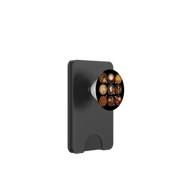 Pumpkin Spice Latte Coffee Drinks Cup Autumn PopSockets PopWallet for