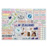 A4 Sticker Sheet New Zealand Landmarks Vinyl Stickers - Kiwi