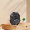 Gorilla Head Sculpture 6.3in Animal Head Figurine Resin Hollow Out