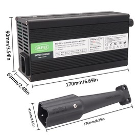 48 Volt 10 Amp Golf Cart Charger for Yamaha Golf Cart G29 with 3 Pin Plug