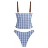 ZAFUL - Traje de baño tankini para mujer, cuello en