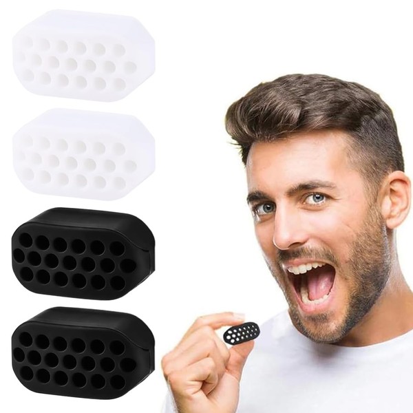 XBFOCNH 4 x Jawline Trainer, Jaw Exerciser for Women and