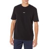 BOSS Men's Center Logo Regular Fit T Shirt, Basic Black,