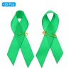 PATIKIL Pack of 30 Green Polyester Ribbon Satin Pins, Awareness