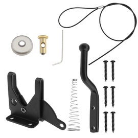 OTOTEC 1 Set Self-Closing Gate Gravity Latch Gravity Self-Locking Locking Self-Locking Latch with Adjustable Gate Latch Cable Pull Accessories for Wooden Doors Vinyl Doors
