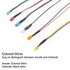 EDGELEC 50pcs 12 Volt 5mm Yellow LED Lights Emitting Diodes,