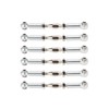6Pcs Aluminum Alloy Adjustable Push RodsTurnbuckle Rod Linkage Accessories for