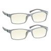 TruVision Readers Computer Reading Glasses 9601-2-White-2.50