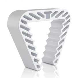 LouMaxx Window Stoppers Set of 2 - Window Stoppers for Ventilation & Clamping Protection for Doors - Window Lock No Drilling - Window Clamp in White for Reliable Safety