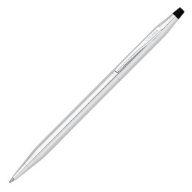 Cross Classic Century Refillable Twist-Action Metal Ballpoint Pen, Medium Ballpoint, includes Premium Gift Box and Black Cartridge, 1 Pack, Lustrous Chrome