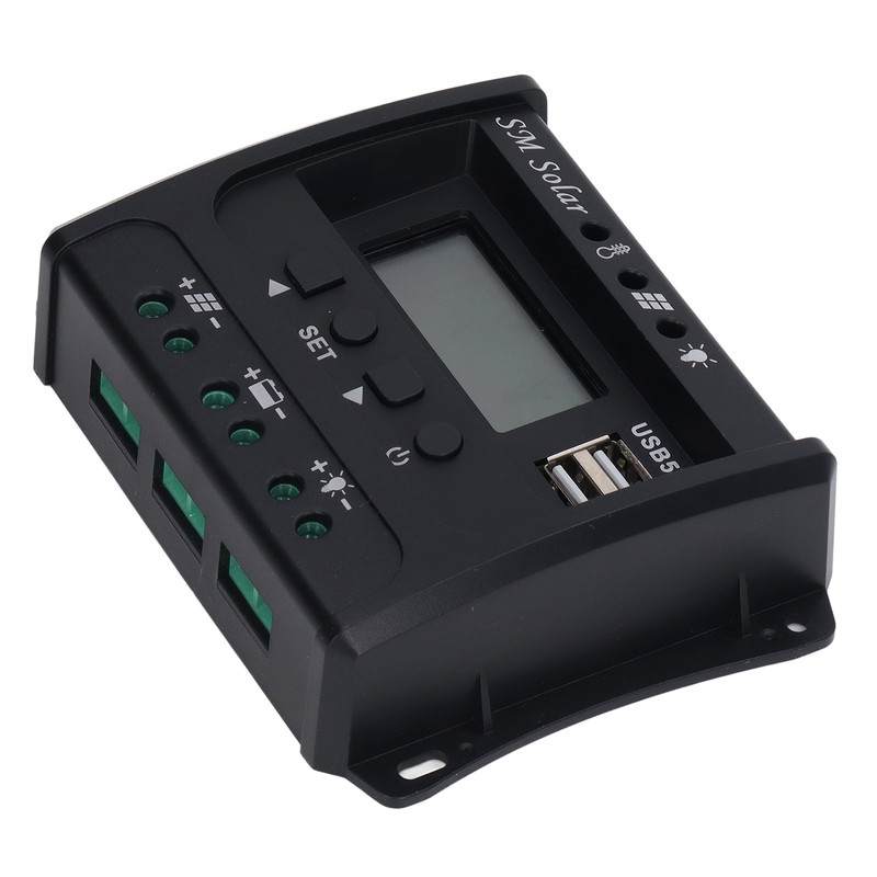 Solar Panel Controller 3 Stage PWM Charging Intelligent Microcontroller ABS