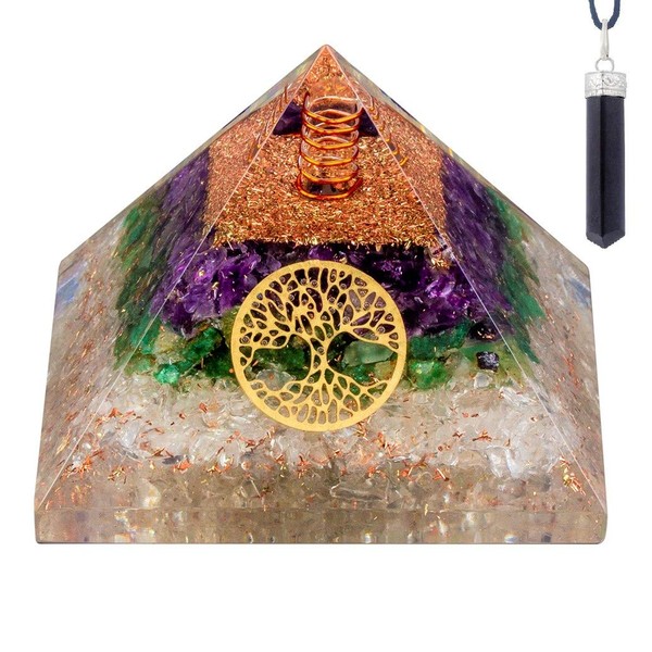 Bliss Creation Reiki Energized Chakra Healing Orgone Pyramid for Yoga