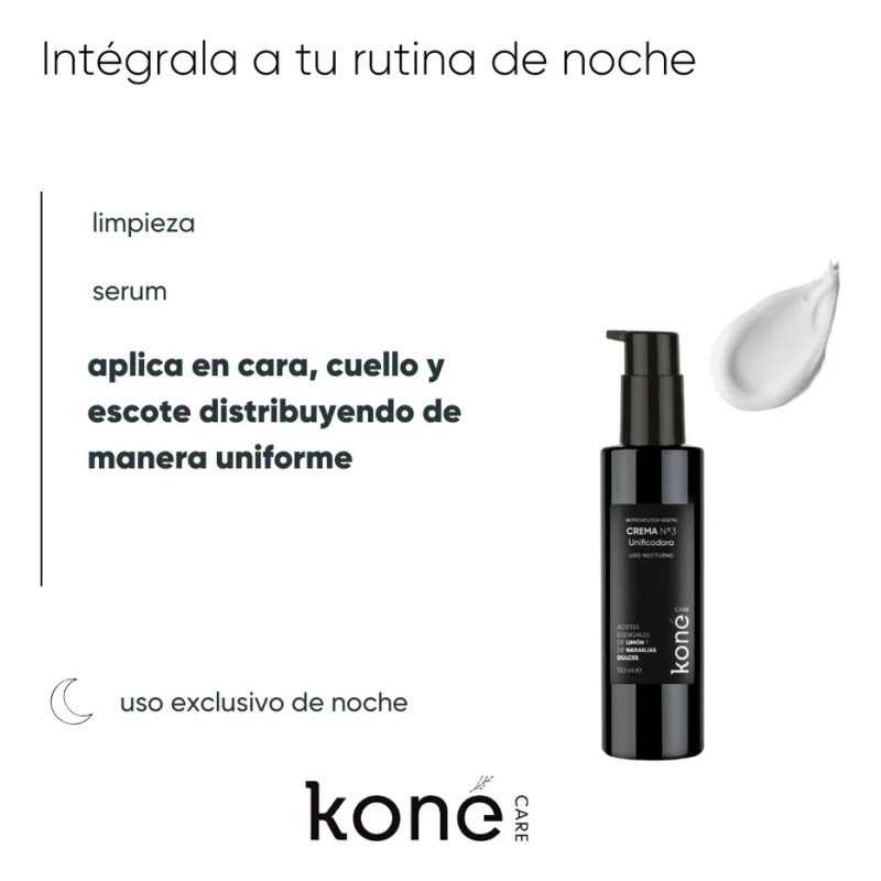 Crema N°3 Unificadora Con Vitamina C Koné Care 110ml Mixta