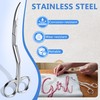 Therwen 6 Inch Curved Embroidery Scissors, Double Curved Scissors Stainless