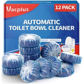 Vacplus Automatic Toilet Bowl Cleaner Tablets, Bathroom Toilet Tank Cleaner (12 -100PACK) dealsforyoudays:_Limited-time 12