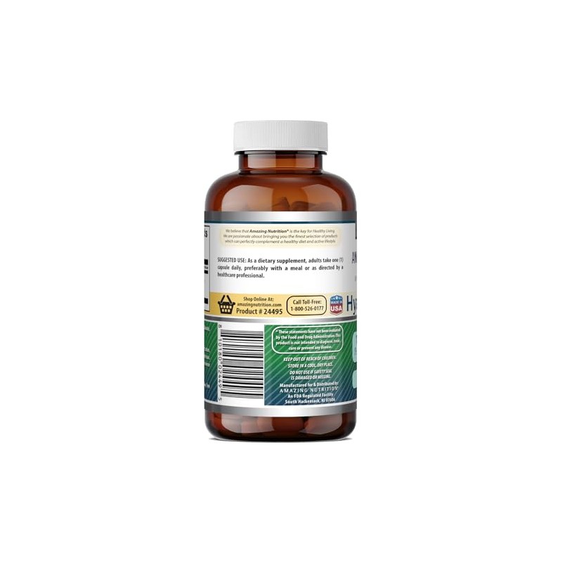 AMAZING FORMULAS Ácido Hialurónico 100 mg 120 Cápsulas – Suplemento
