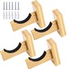 ZOENHOU 4 PCS Baseball Bat Display Case Holder, Wall Mount