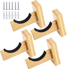 ZOENHOU 4 PCS Baseball Bat Display Case Holder, Wall Mount Horizontal Rack Brackets Hanger, Baseball Bat Display Holder Stand for Horizontal Display