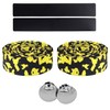 KINGOU Black & Yellow Camouflage EVA Road Bike Handlebar Tape