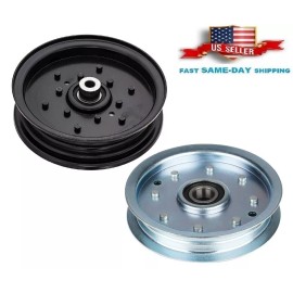 H&H bros 2 Deck 42" Flat Idler Pulley Kit for Craftsman Z6000 ZS6500 42" Deck Pulley Kit