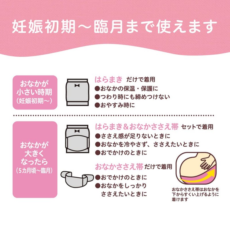 Pigeon Mama's First Pregnancy Belt Set, M-L, Pink