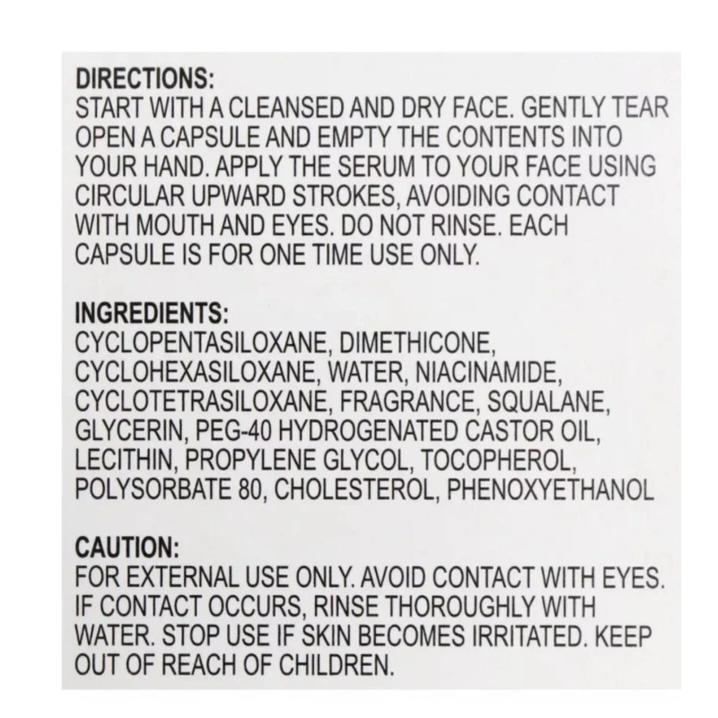 B-Pure Concentrated Facial Serum Niacinamide 10 Caps 0.13 fl oz