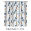 Polyester Leaves Painting Shower Bath Curtain Waterproof Bathroom Curtain (S)