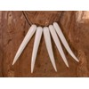 Fly Style Tooth pendant made of buffalo bone – chain