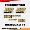 orafol Gold 4pc Yamaha 1986 1987 BW350 BIG WHEEL 350
