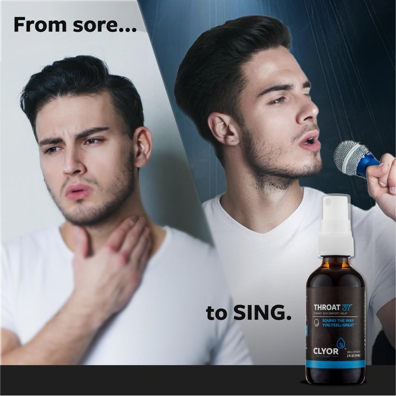 CLYOR THROAT37 – Natural Sore Throat Relief Spray – Natural