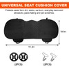 KVAEY Linen Back Car Seat Cover, Anti-Slip Long Bottom Rear