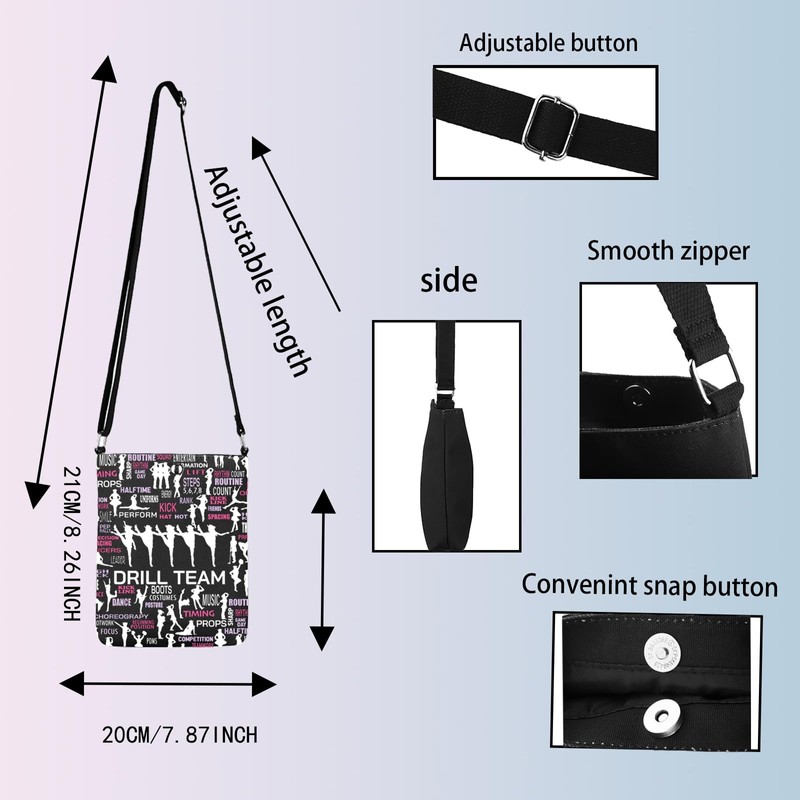 JYTAPP Dance Drill Crossbody Bag Color Guard Dance Cheerleading Inspiration