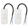PATIKIL CBB60 40uf Running Capacitor,2Pcs AC 450V 2 Wires 50/60Hz