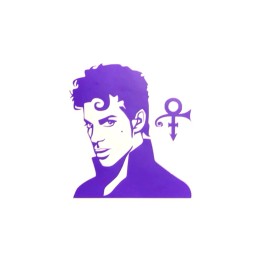 Unbranded Prince PURPLE vinyl decal weatherproof 3.8 x 3.5" Made in USA
